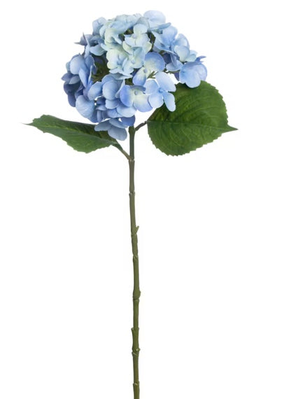 20 inch blue real touch hydrangea