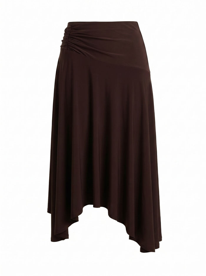 Ariel Petite Godet Hanky Hem Skirt Forever New