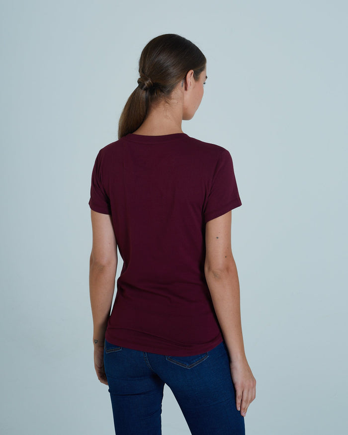 Cloda Basic T-Shirt Deep Damsen