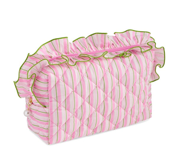 Fancy Large Zip Pouch in Pink