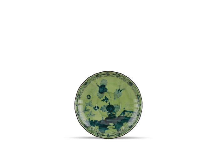 Ginori Oriente Italica Tea Saucer in Malachite