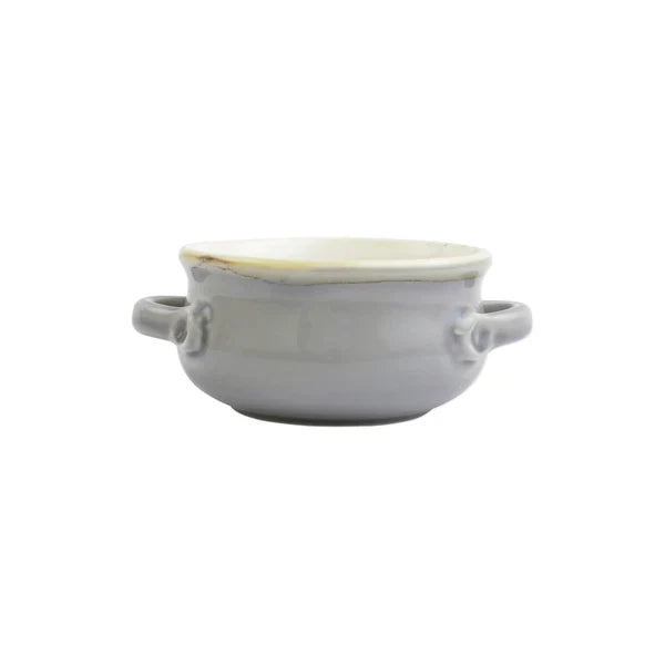 Italian Bakers Gray Small Handled Round Baker
