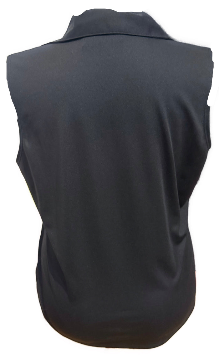 Lady Hagen Women's Solid Black Sleeveless Golf Top Size XL
