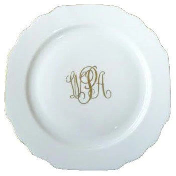 Pickard Georgian Monogram Salad Plate