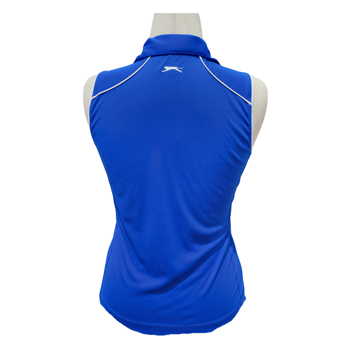 Slazenger Golf Bright Solid Sleeveless Mock Top w/ White Trim Size M