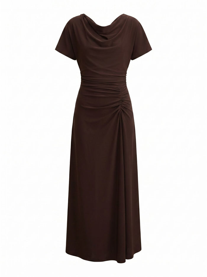 Tahnee Petite Ruched Waist Midi Dress Forever New