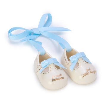Thank Heaven pair of baby shoes keepsake - boy
