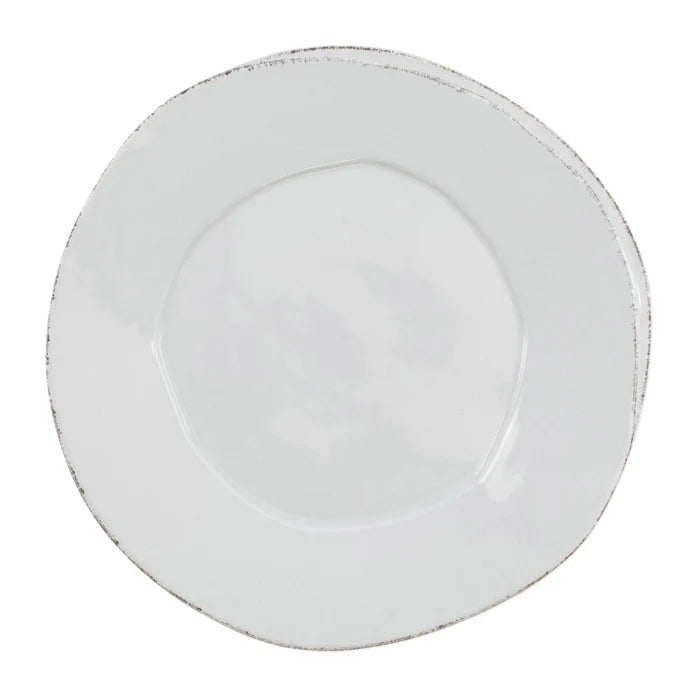 Vietri Lastra White American Dinner Plate