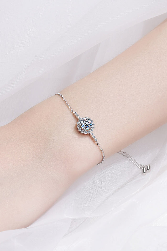 1 Carat Moissanite Chain Bracelet Trendsi