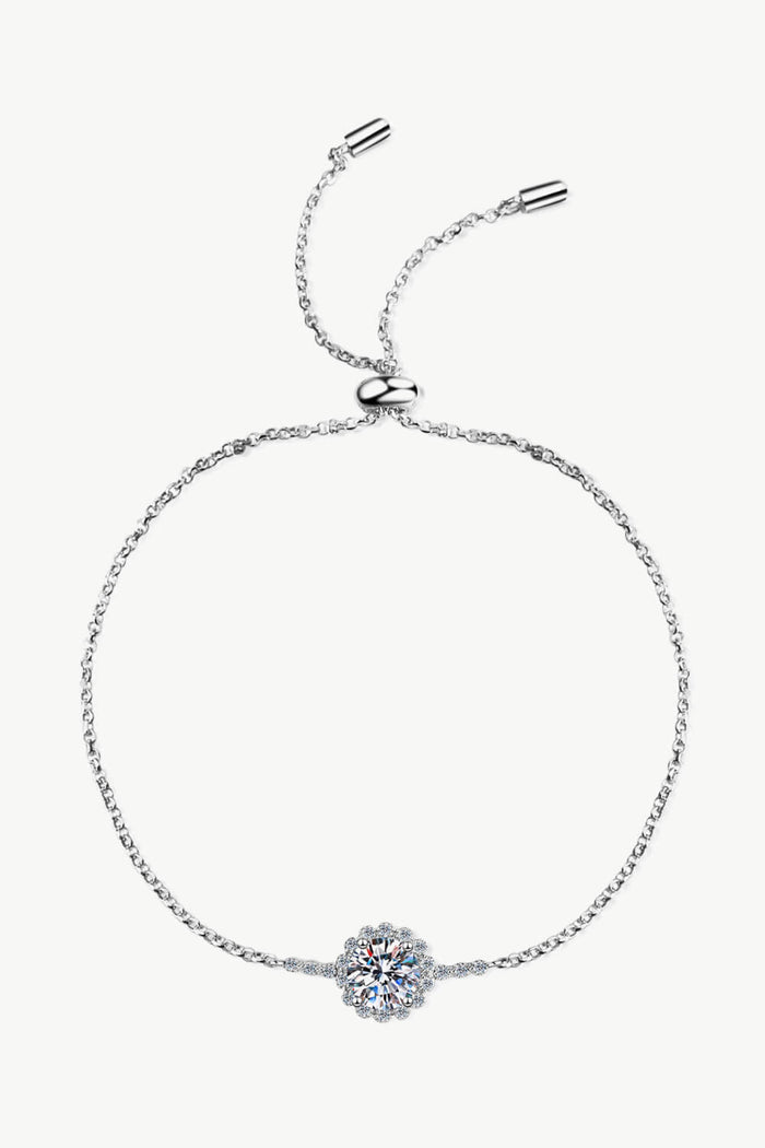 1 Carat Moissanite Chain Bracelet Trendsi