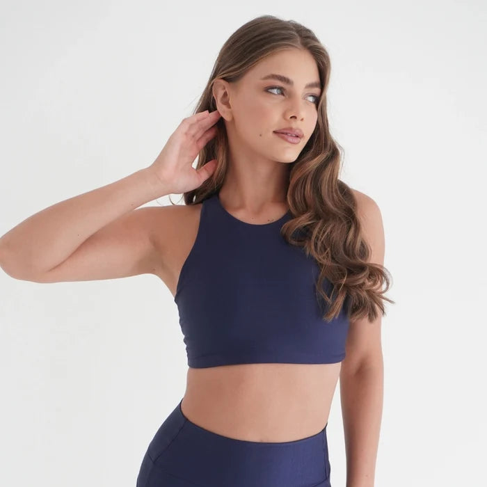 2-Piece Sculpt Set: Legging & Bra | Glossy