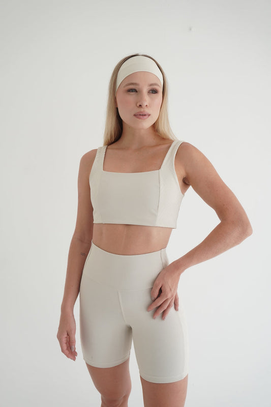 2-Piece Sculpt Set: Short & Bra | Glossy