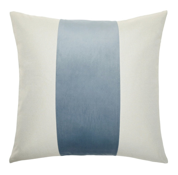24in x 24in two toned blue and white pillow