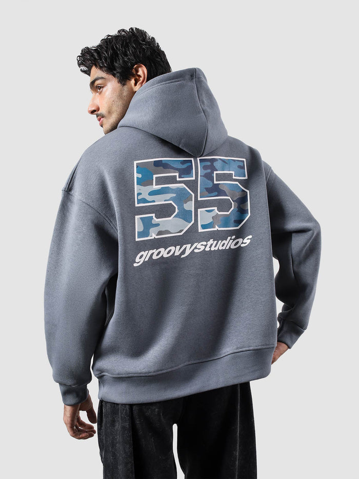 #55 Frost hoodie male model side view oversized streetwear Pakistan – GROOVY