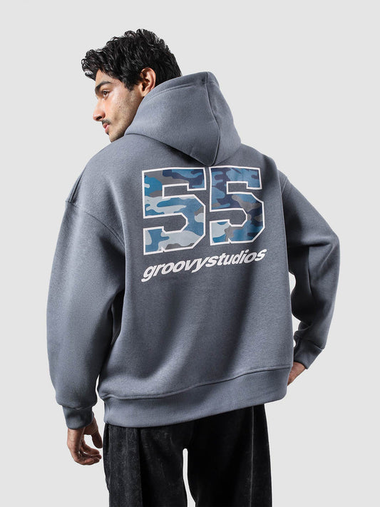 #55 Frost hoodie male model side view oversized streetwear Pakistan – GROOVY