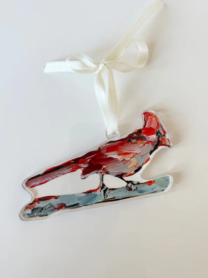 Acrylic Cardinal Ornament