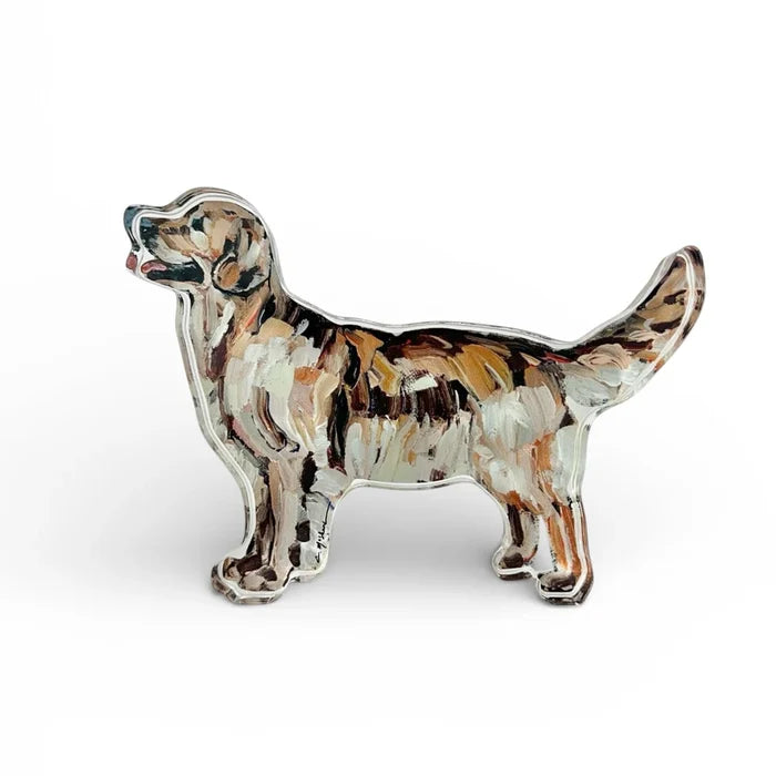 Acrylic Golden Retriever