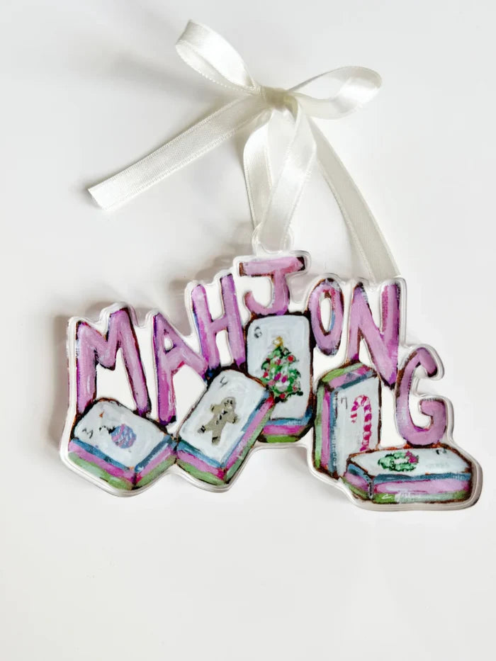 Acrylic "mahjong" ornament