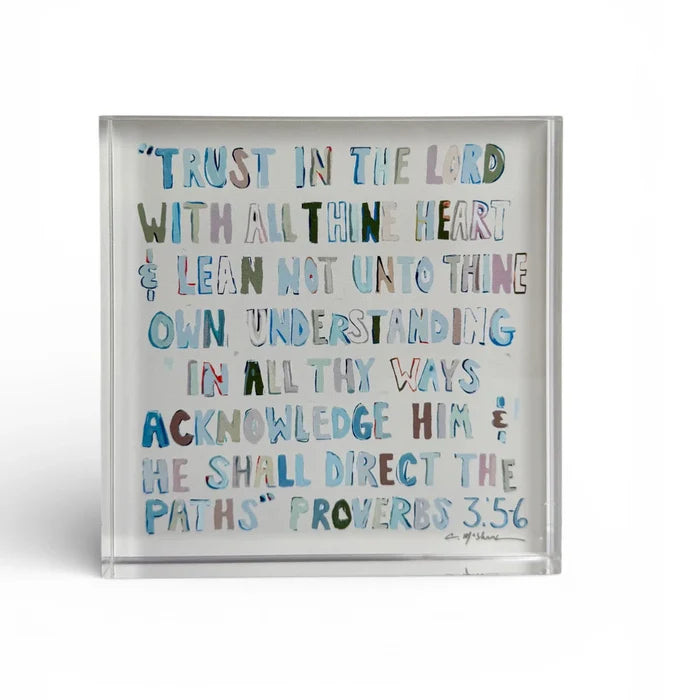 Acrylic Proverbs -neutral