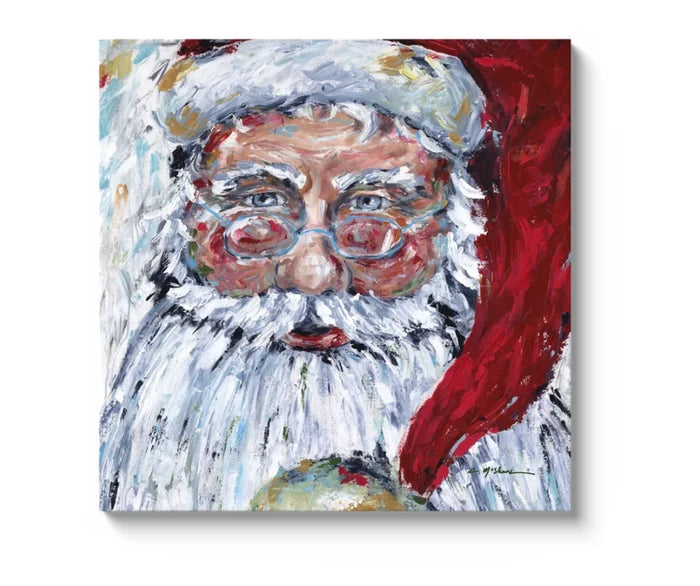 Acrylic Santa face block