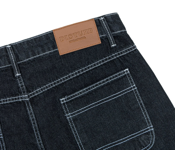 Bootleggaz Denim Shorts In Black - Four Street