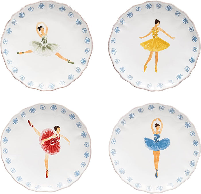 Casafina Nutcracker Bread and Butter Plates