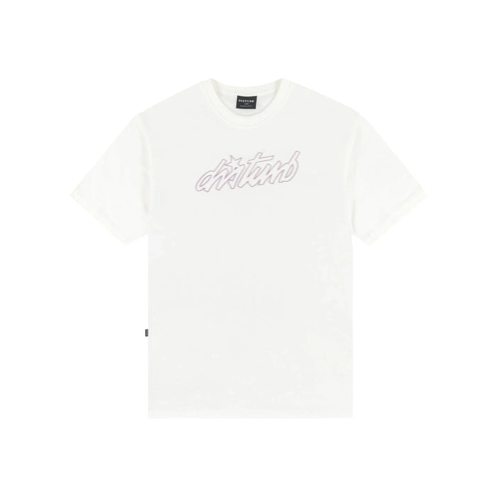 Cursive T-Shirt In Off-white - Four Street
