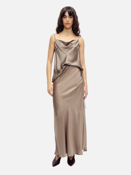 Drape Cami - Micro Plaid