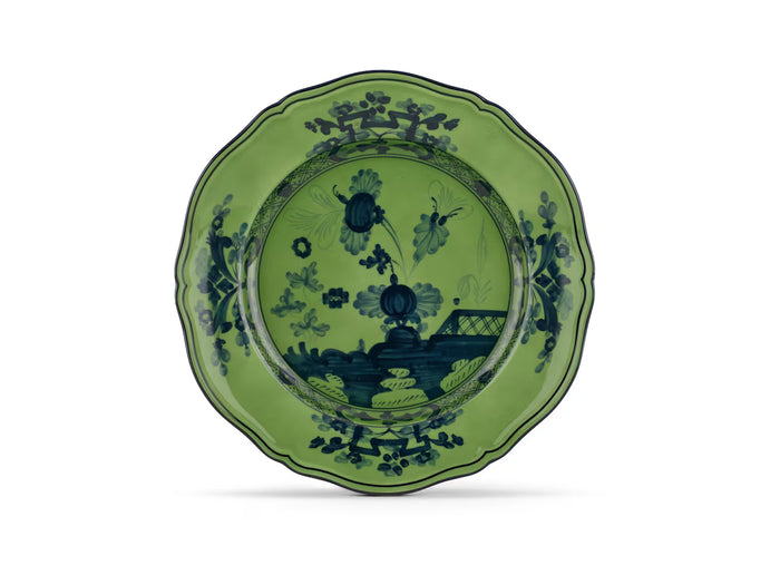 Ginori Oriente Italiano Flat Plate in Malachite