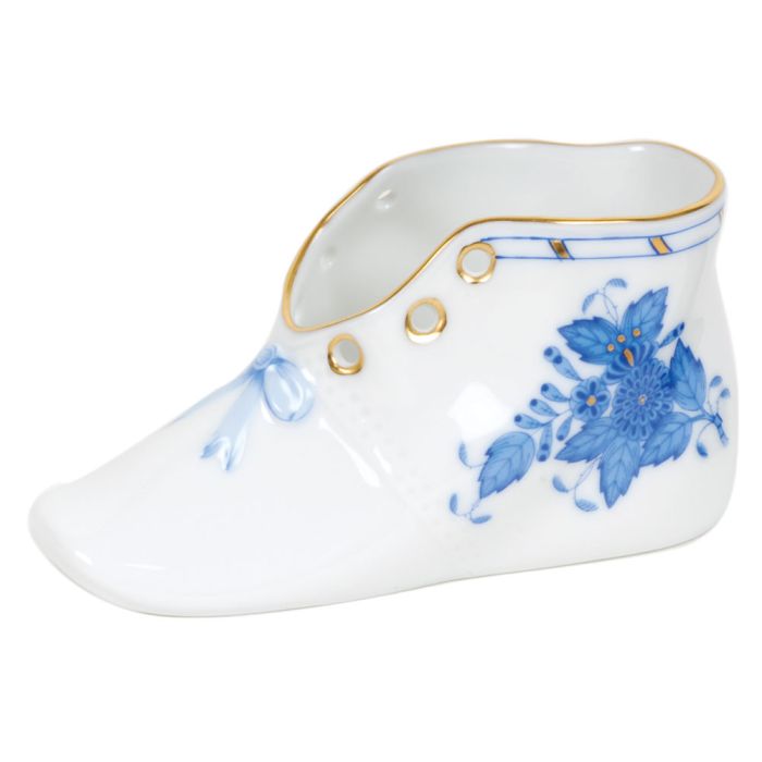 Herend Baby Shoe in Blue