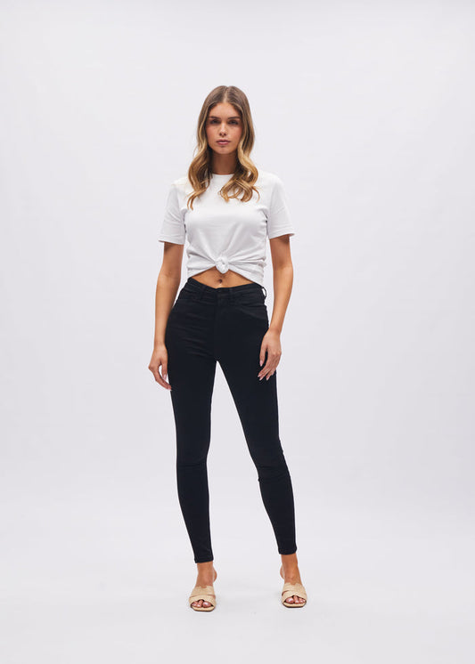 Jessica High Rise Skinny Black