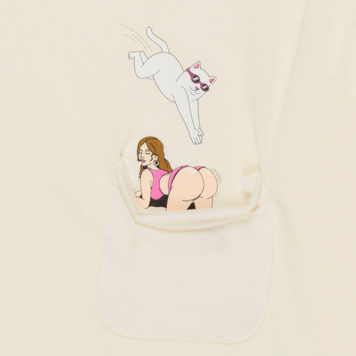 Jumpin In Pocket Tee (Natural) - Camiseta - Four Street