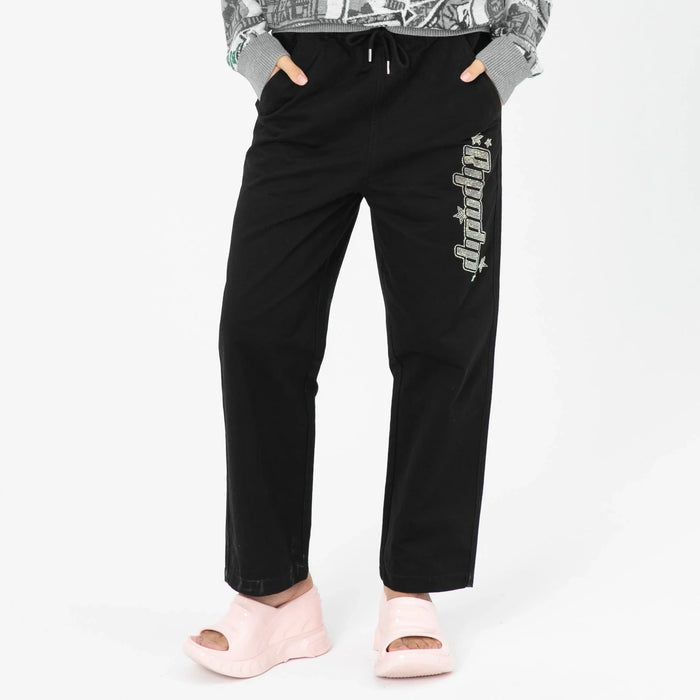 Kawaii Nerm Wide Leg Pants (Black) - Calça - Four Street