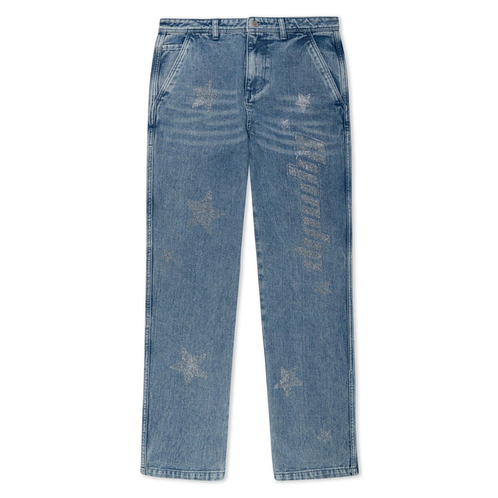 Kawaii Nerm Womens Wide Leg Pants (Medium Wash) - Calça - Four Street