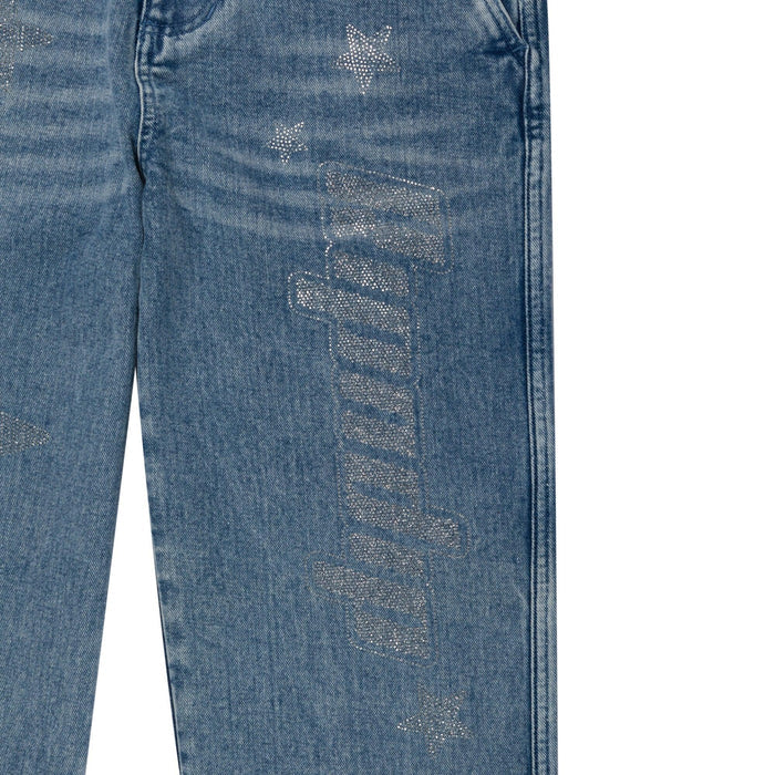 Kawaii Nerm Womens Wide Leg Pants (Medium Wash) - Calça - Four Street