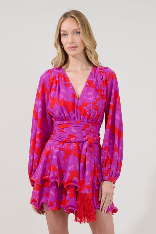 Kery Tiered Mini Dress Sandrie Floral