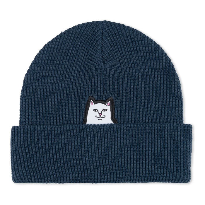 Lord Nermal Waffle Knit Beanie (Navy) - Four Street