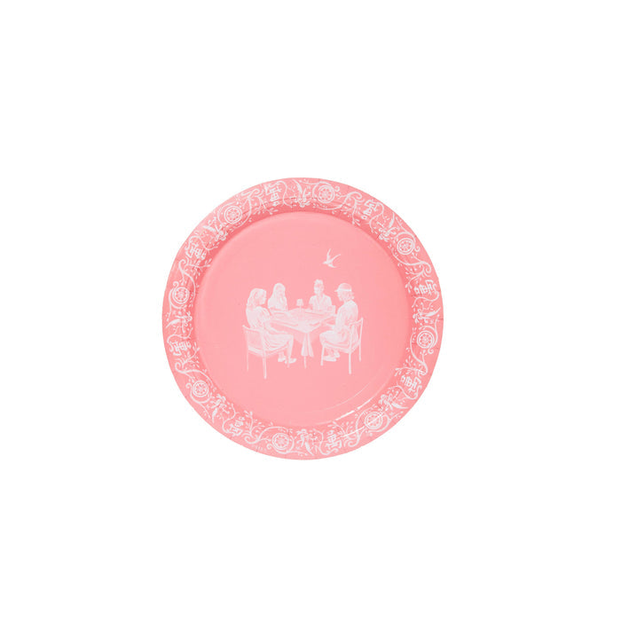 Mahjong Jasperware Inspired Salad Paper Plates - Set of 8