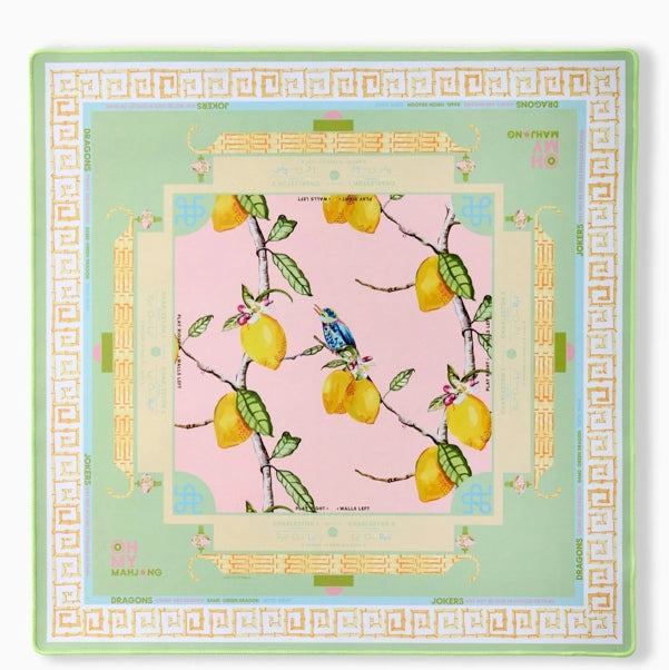 Oh My Mahjong Citrus Songbird Mat