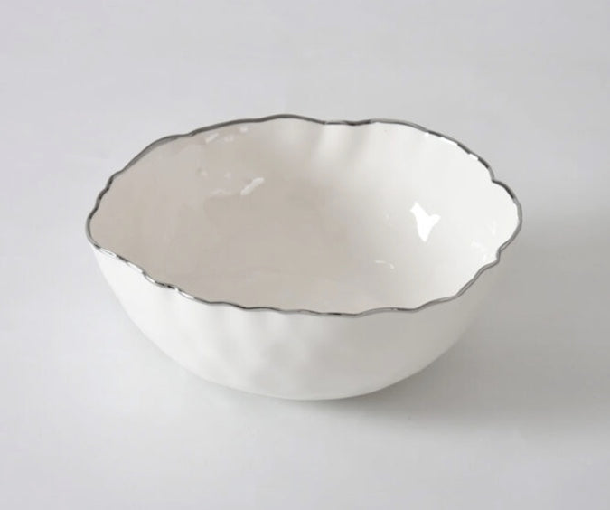 Pampa Bay silver rimmed medium bowl