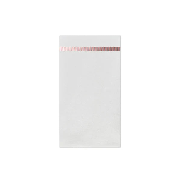 Papersoft Napkins Fringe Red Guest Towels (Pack of 20)