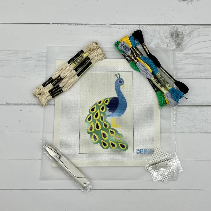 Peacock Needlepoint Kit