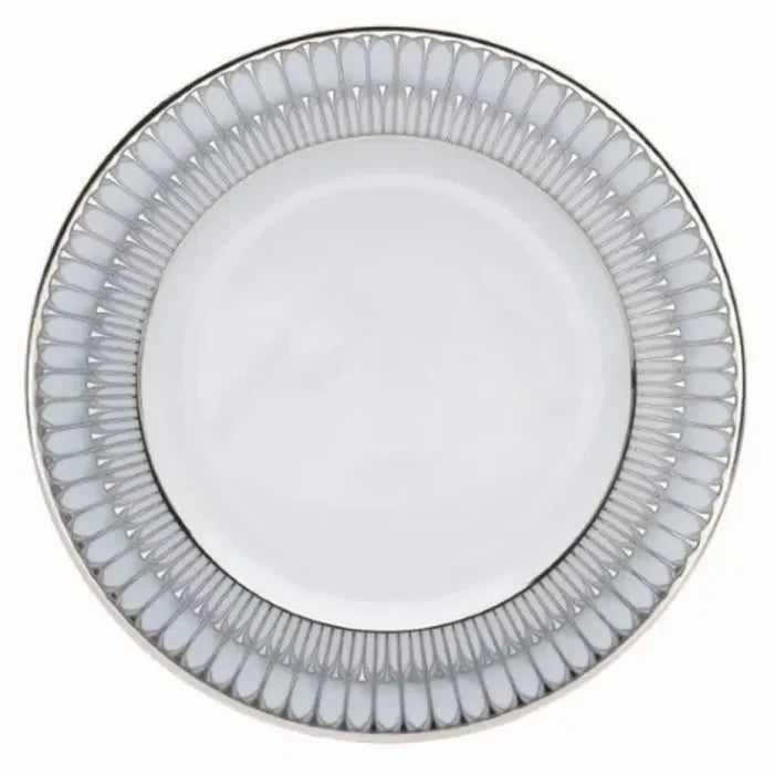 Philippe Deshoulieres Acrcades Grey Dessert Plate in Platnium