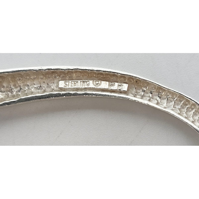 Vintage Studio Artisan sterling silver large Retro Atomic modernist Brooch Pin, view 6 of 7