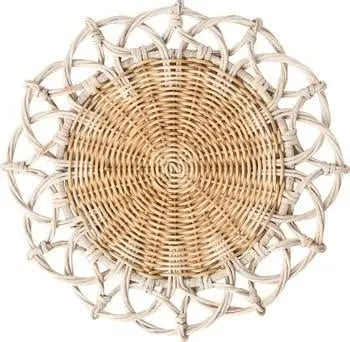 Provence Rattan Whitewash Placemat