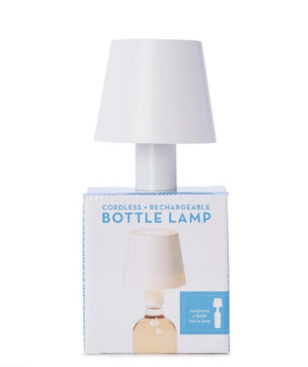 Rechargeable white lamp shade with bottle stopper