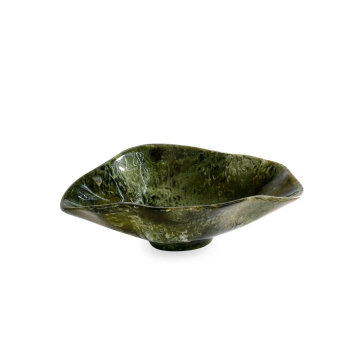 RESIN Malachite Small Oval Bowl