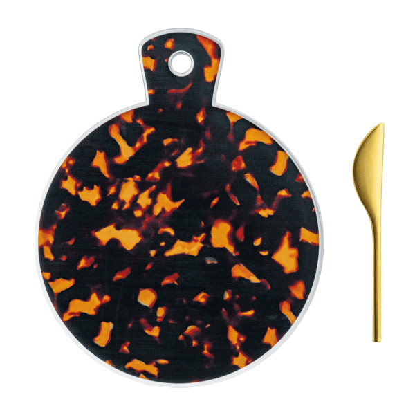 Round Acrylic Tortoise Cutting Board