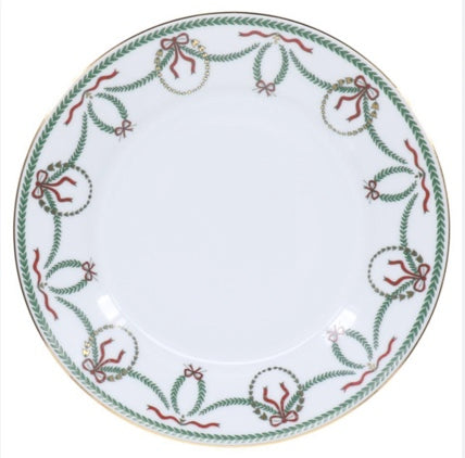 Royal Limoges Cheverny Christmas Dessert Plate
