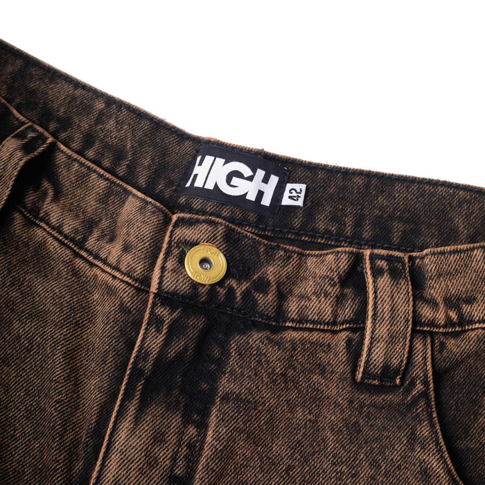 Rust Denim Pants Brown - Four Street